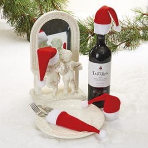 Nisseluer, mini til vinflaske, bestikk etc. – 17CM, 4/Pk