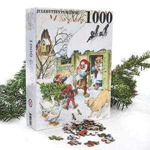 Puslespill, 1000 brikker, Vilhelm Hansen – 50 x 67 cm. Klassisk julemotiv