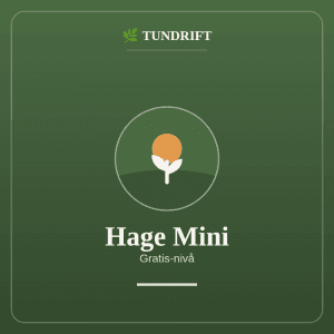 Tundrift Hage Mini – gratis dyrkeapp for kjøkkenhagen
